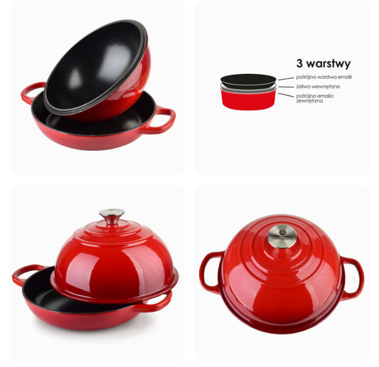 Lijevanoželjezni pekač za kruh 26×26 cm – RODELUXE 🔥