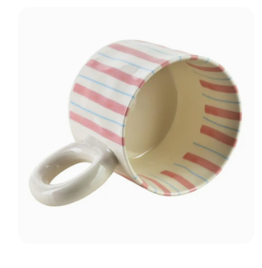 Šalica BRUSH ružičasta 380 ml ☕