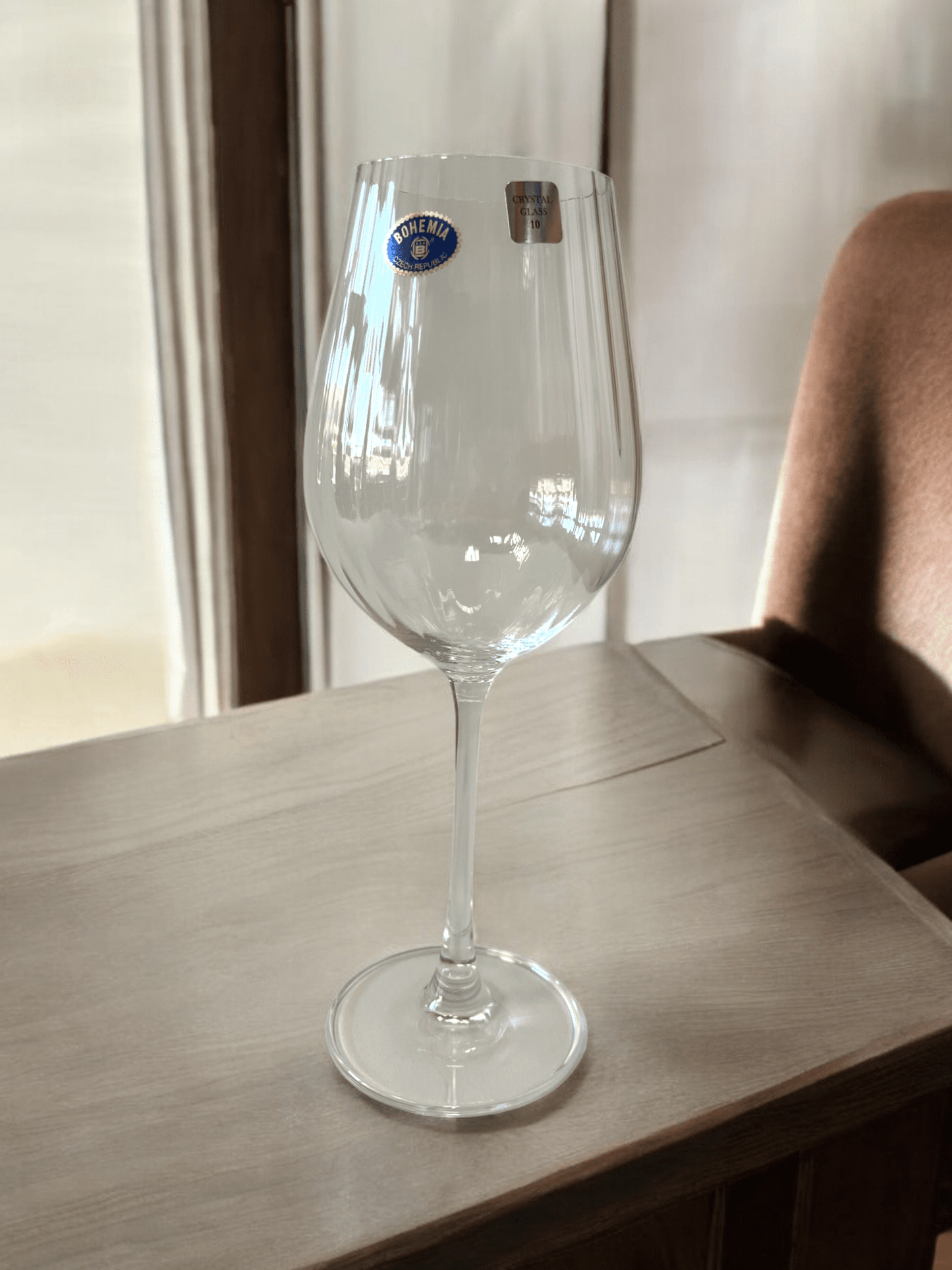 Set 6 čaša na crtice za vino Bohemia Optic