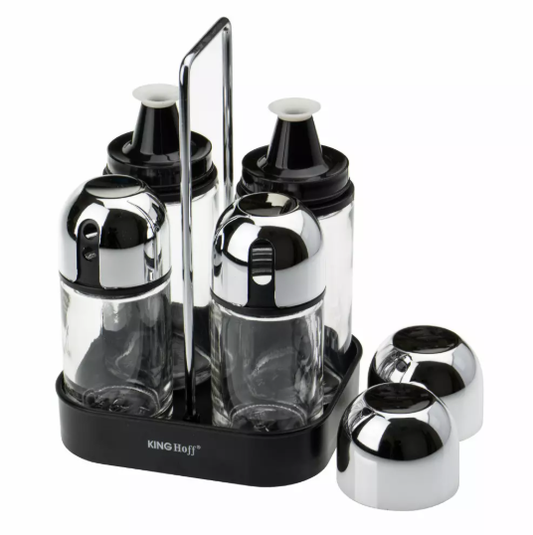 Set za ulje, ocat, sol i papar inox KH-1647