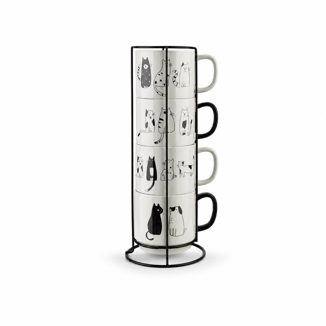 set šalica s mačkama, šalice s mačkama, set šalica mačke, porculanske šalice s mačkama, set 4 šalice, šalice 370 ml, šalice sa stalkom, set šalica sa stalkom, porculanske šalice 370 ml, šalice za kavu s mačkama, šalice za čaj s mačkama, mačje šalice, šalica mačka, cat mug set, poklon za ljubitelje mačaka, poklon za vlasnika mačke, originalni poklon za ljubitelje mačaka, crno bijele šalice, moderne šalice, dekorativne šalice, set za kavu, set za čaj, velike šalice za kavu, šalice za cappuccino, šalice za kak