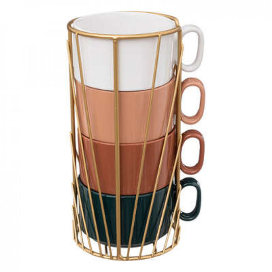 set šalice sa stalkom, šalice za kavu set, keramičke šalice 25 cl, multicolor šalice, šalice na stalku, set šalica horeca, šalice za čaj i kavu, stoneware šalice, dekorativni set šalica, šalice za poklon, šalice s metalnim stalkom, komplet šalica za doručak, moderne šalice za kavu, šalice za kuhinju, šalice set Hrvatska