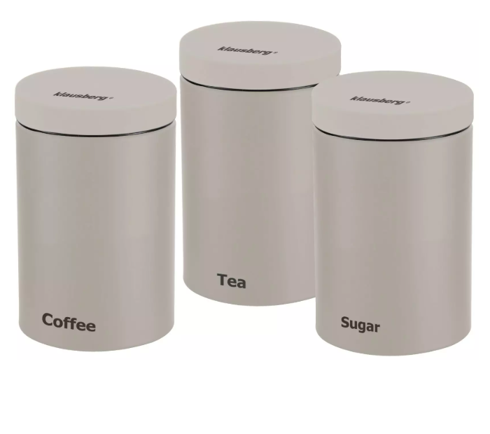 set posuda za kavu čaj i šećer, metalne posude za kavu, posude za čaj i šećer, kuhinjske posude set, posude za kavu metalne, posude za šećer kuhinja, set kuhinjskih spremnika, posude za kavu i čaj, moderni kuhinjski dodaci, bež kuhinjski dodaci, kuhinjska organizacija, posude za radnu ploču, oprema za kafiće, oprema za apartmane, oprema za ugostiteljstvo, posude za hotel, posude za coffee corner, kuhinjski storage set, minimalističke kuhinjske posude, skandinavski stil kuhinja, poklon za kuću, poklon za use