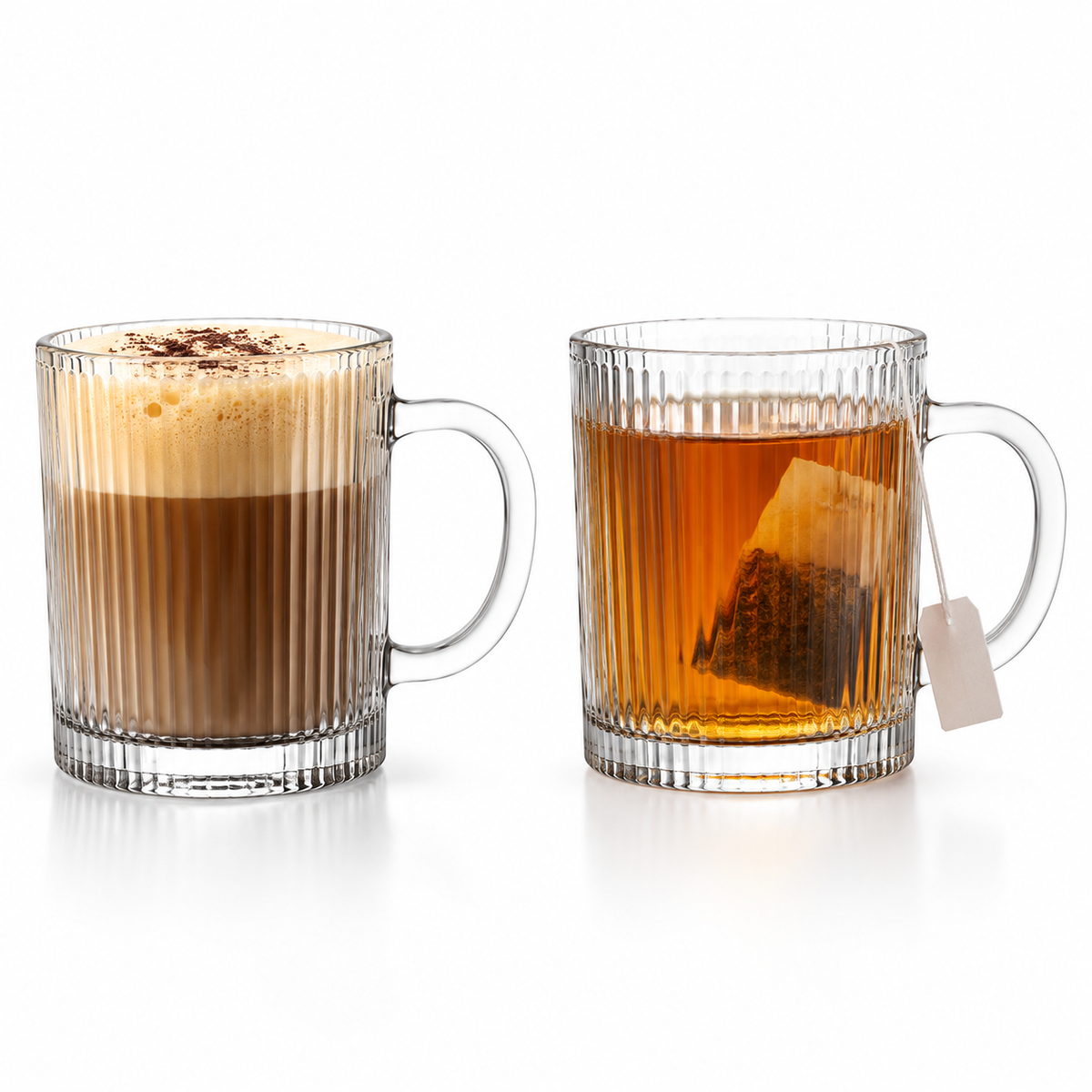 staklene šalice, set staklenih šalica, staklena šalica 250 ml, Tera šalica, Tera 250 ml, La Mediterránea Tera, La Mediterranea šalice, set 2 šalice, šalica za Nescafe, šalica za cappuccino, šalica za latte, šalica za bijelu kavu, šalica za čaj, šalica za kakao, šalica za toplu čokoladu, rebrasta staklena šalica, rebraste čaše sa ručkom, prozirna šalica za kavu, moderne šalice za kavu, specialty coffee šalice, šalice za kafić, šalice za ugostiteljstvo, HoReCa šalice, šalice za hotel, šalice za apartmane, ugo