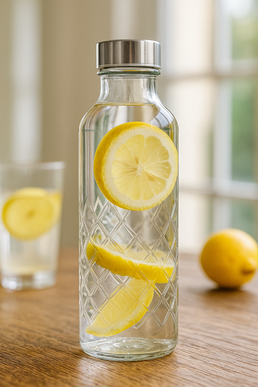 staklena boca, boca za vodu, boca za sok, boca s poklopcem, staklene boce horeca, boca za vino, boca za restoran, boca 1L, Liberty boca, Uniglass, staklena karafa, elegantna boca, boca za serviranje, boca za barove, horeca posuđe, ugostiteljska oprema Split, boca s uzorkom, nirs.hr