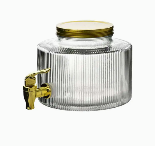 staklena posuda s pipom, dispenzer za piće 2L, posuda za limunadu, tegla s pipcem, stakleni bokal za zabave, jar za vodu, dispenzer za sok, pipac za posluživanje, Mondex dispenser, Modern Kitchen staklenka, stakleni vrč s pipom, EAN 5905771431570, party posuda za piće, posuda za hladne napitke