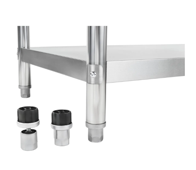 Inox radni stol 120×60 cm s uzdignutim rubom – Royal Catering 250 kg ⚙️