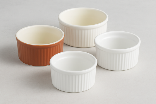 sufle posudice, ramekin posudice, posudice za sufle, Five keramika sufle, G. Benedikt porculan, porculanske posudice, keramičke posudice, ramekin 9 cm, ramekin 10 cm, posudice za crème brûlée, posudice za deserte, posudice za priloge, posudice za umake, male keramičke posude, male porculanske posude, posudice za pečenje, posudice za posluživanje, horeca posudice, ugostiteljsko posuđe, posudice za restorane, posudice za hotele, posudice za apartmane, kuhinjsko posuđe Split, posuđe Split, ramekin Hrvatska, po