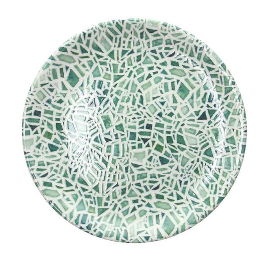 tanjur 27 cm, porculanski tanjur Tognana Emerald, mozaik tanjur, tanjur za restorane, tanjur premium dizajn