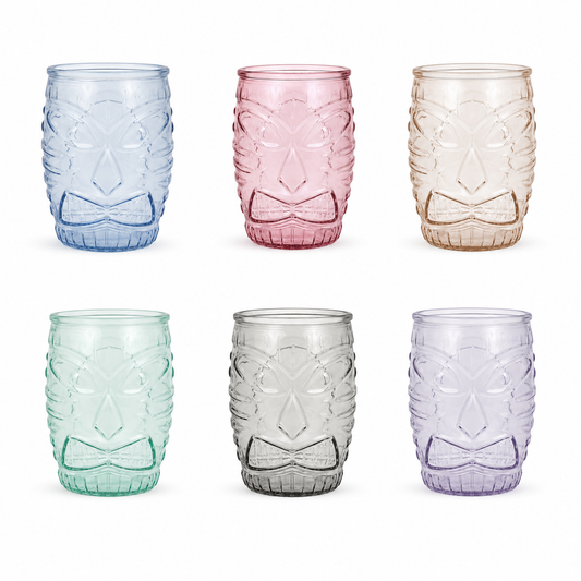tiki čaše, tiki bar čaše, La Mediterránea tiki čaše, čaše 500 ml, set čaša 500 ml, šarene čaše, čaše za koktele, čaše za mojito, čaše za spritz, čaše za limunadu, čaše za ledeni čaj, čaše za smoothie, čaše za sok, čaše za ledenu kavu, čaše za ljetne napitke, cocktail čaše, čaše za beach bar, čaše za cocktail bar, čaše za hotel, čaše za restoran, čaše za apartmane, čaše za terasu, pastelne čaše, reljefne čaše, tropske čaše, ugostiteljske čaše, staklo za ugostiteljstvo, oprema za kafiće Dalmacija, oprema za b