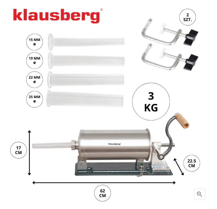 Klausberg top za kobasice KB-7928 – 3 kg 🌭✨