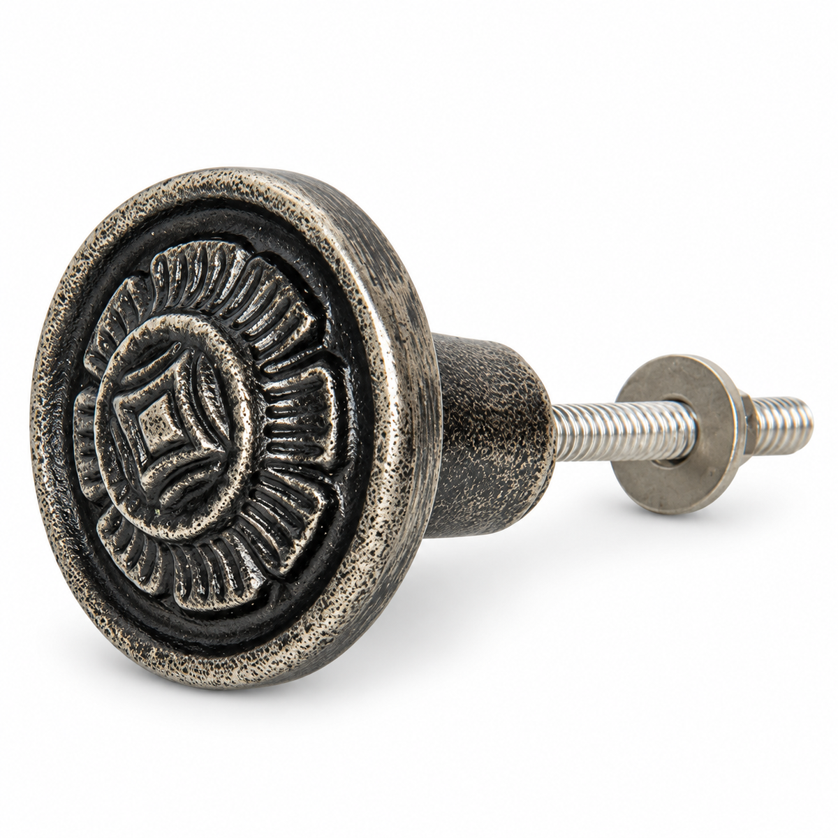 vintage ručkica za namještaj, metalna ručkica 4 cm, okrugla ručkica za ormar, retro ručkice za namještaj, rustikalne ručkice, ručkica za komodu, ručkica za ladicu, ručkica za ormarić, starinske ručkice, antik ručkice za namještaj, siva metalna ručkica, ručkica od željeza, dekorativna ručkica, reljefna ručkica, shabby chic ručkice, industrijske ručkice, vintage oprema za namještaj, ručkice za kuhin