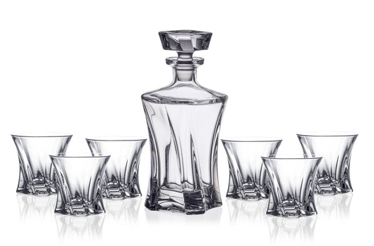 Kristalni set za viski Aurum Cooper 1+6 – dekanter i čaše 🇨🇿
