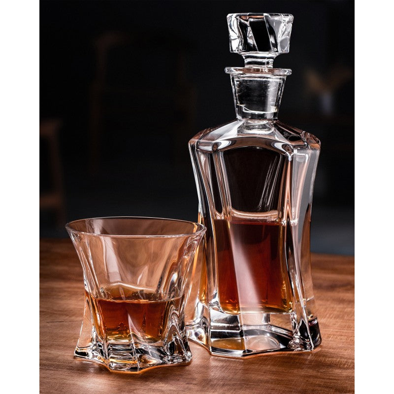Kristalni set za viski Aurum Cooper 1+6 – dekanter i čaše 🇨🇿