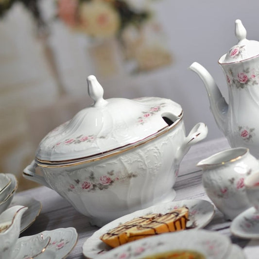 Porculanski set Bernadotte 26/1 - Ružica -  Thun 🇨🇿