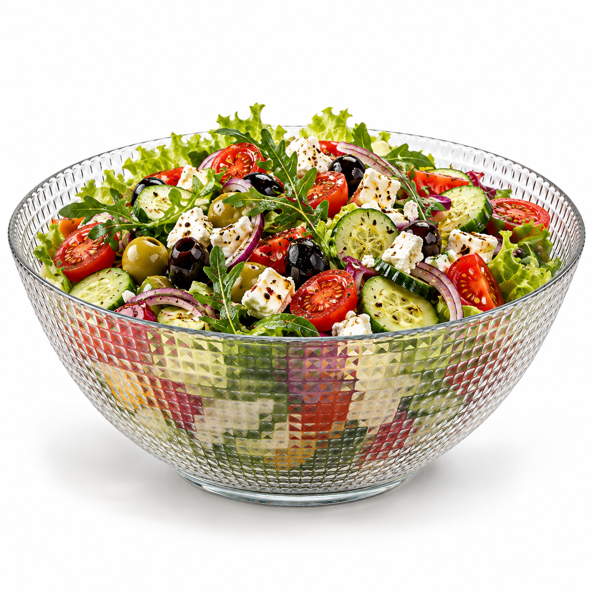 staklena zdjela, zdjela za salatu, Paşabahçe Generation, Pasabahce zdjela, Generation zdjela 24 cm, staklena zdjela 24 cm, zdjela 2420 ml, zdjela 2,42 l, velika staklena zdjela, prozirna zdjela, reljefna staklena zdjela, dekorativna zdjela, zdjela za posluživanje, zdjela za voće, zdjela za povrće, zdjela za grčku salatu, zdjela za miješanu salatu, zdjela za tjesteninu, zdjela za priloge, zdjela za buffet, zdjela za catering, zdjela za restoran, zdjela za hotel, zdjela za konobu, zdjela za apartman, stakleno